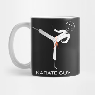 Funny Mens Orange Belt Karate Mug
